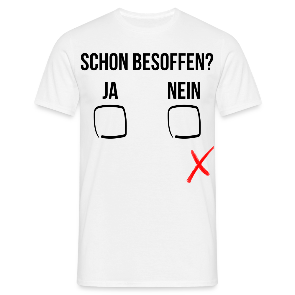 SCHON BESOFFEN - Herren T-Shirt - weiß