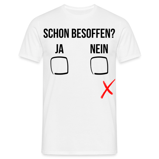 SCHON BESOFFEN - Herren T-Shirt - weiß