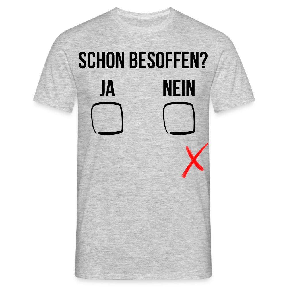 SCHON BESOFFEN - Herren T-Shirt - Grau meliert