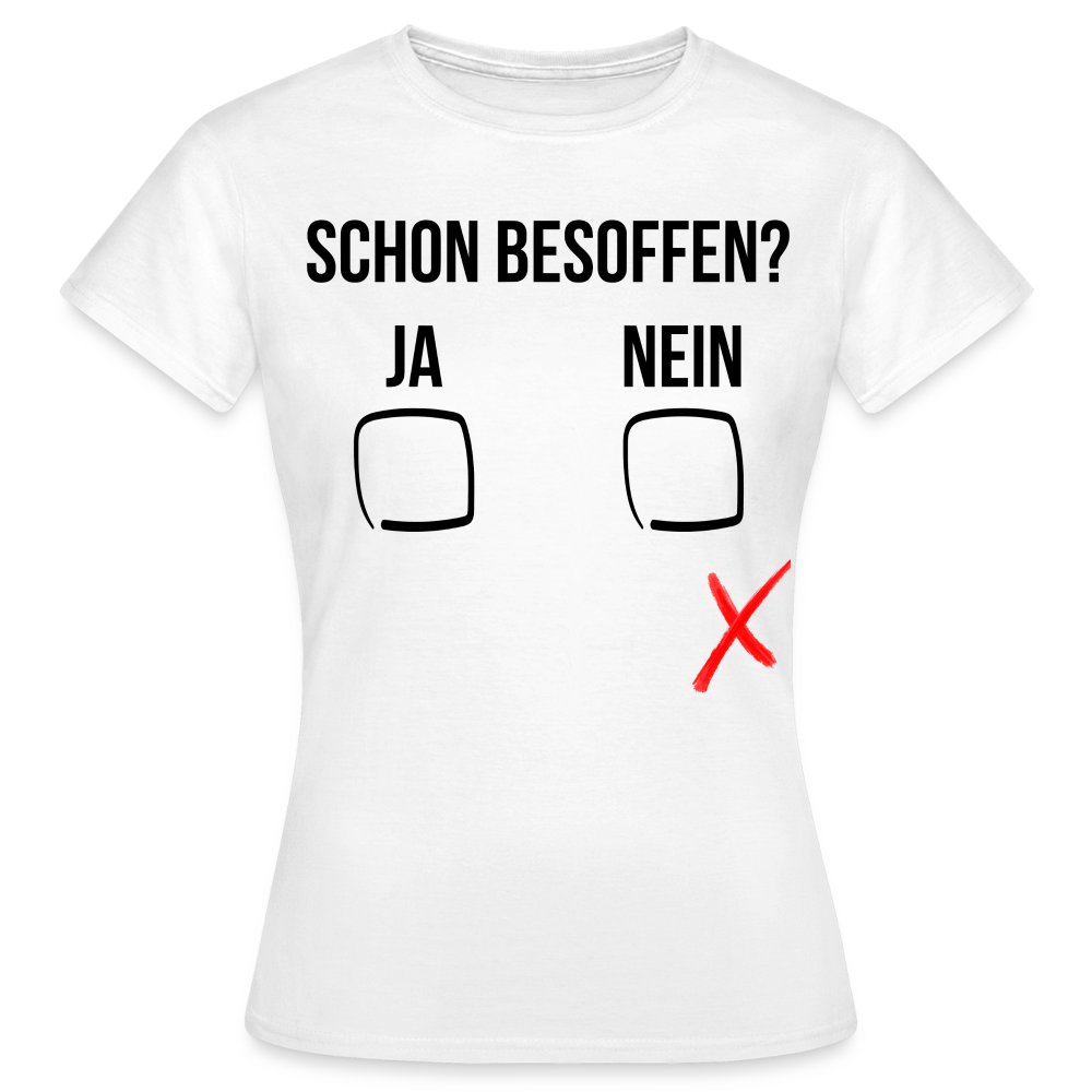 SCHON BESOFFEN - Damen T-Shirt - weiß