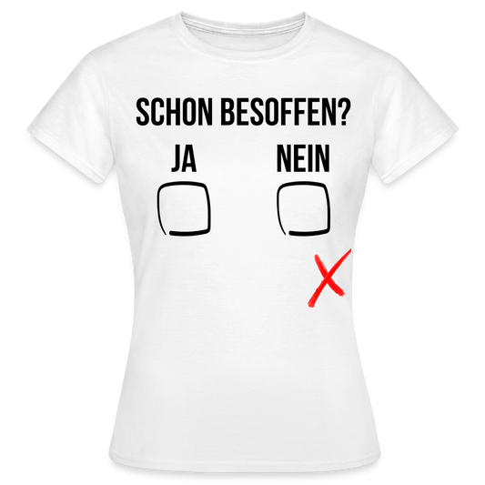 SCHON BESOFFEN - Damen T-Shirt - weiß