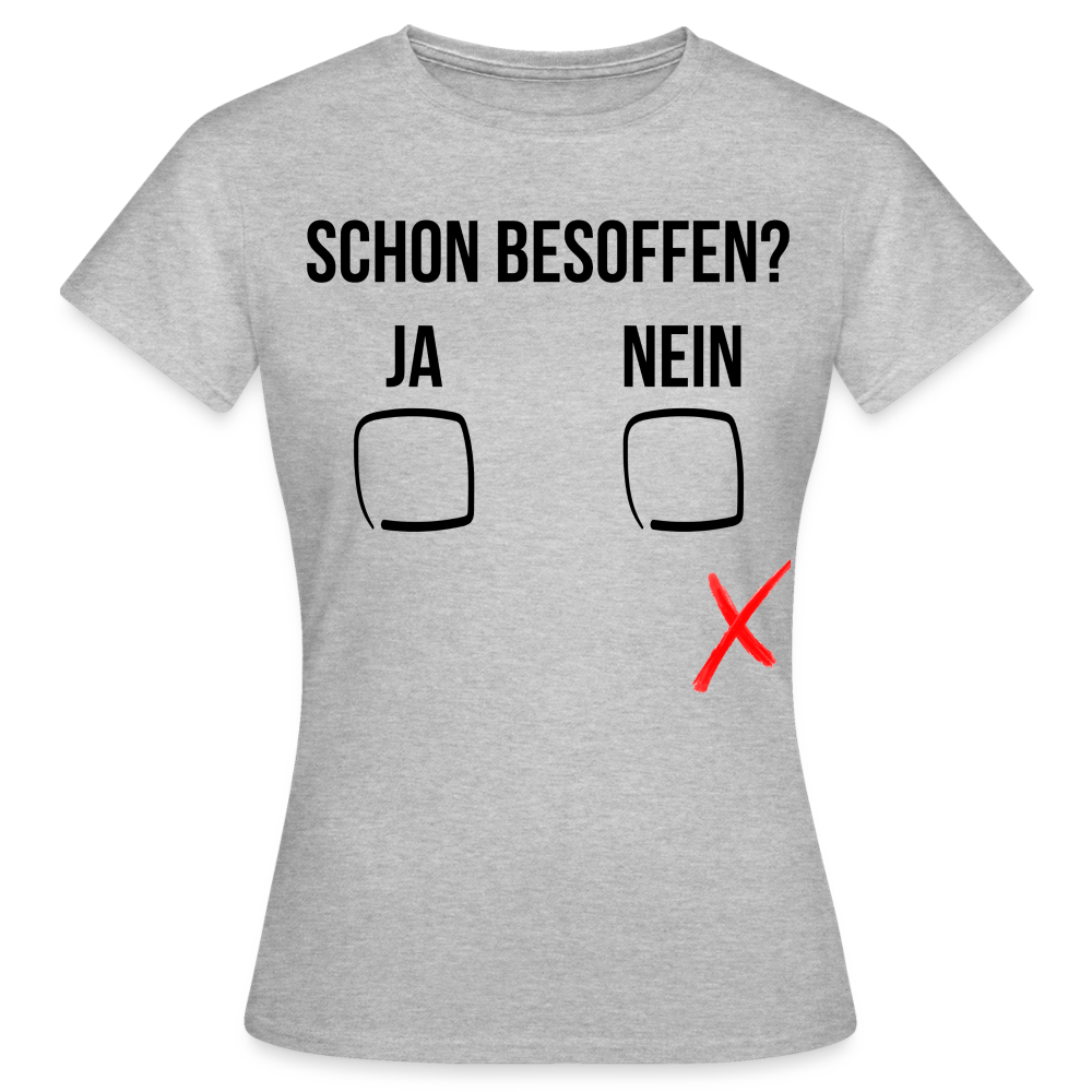 SCHON BESOFFEN - Damen T-Shirt - Grau meliert