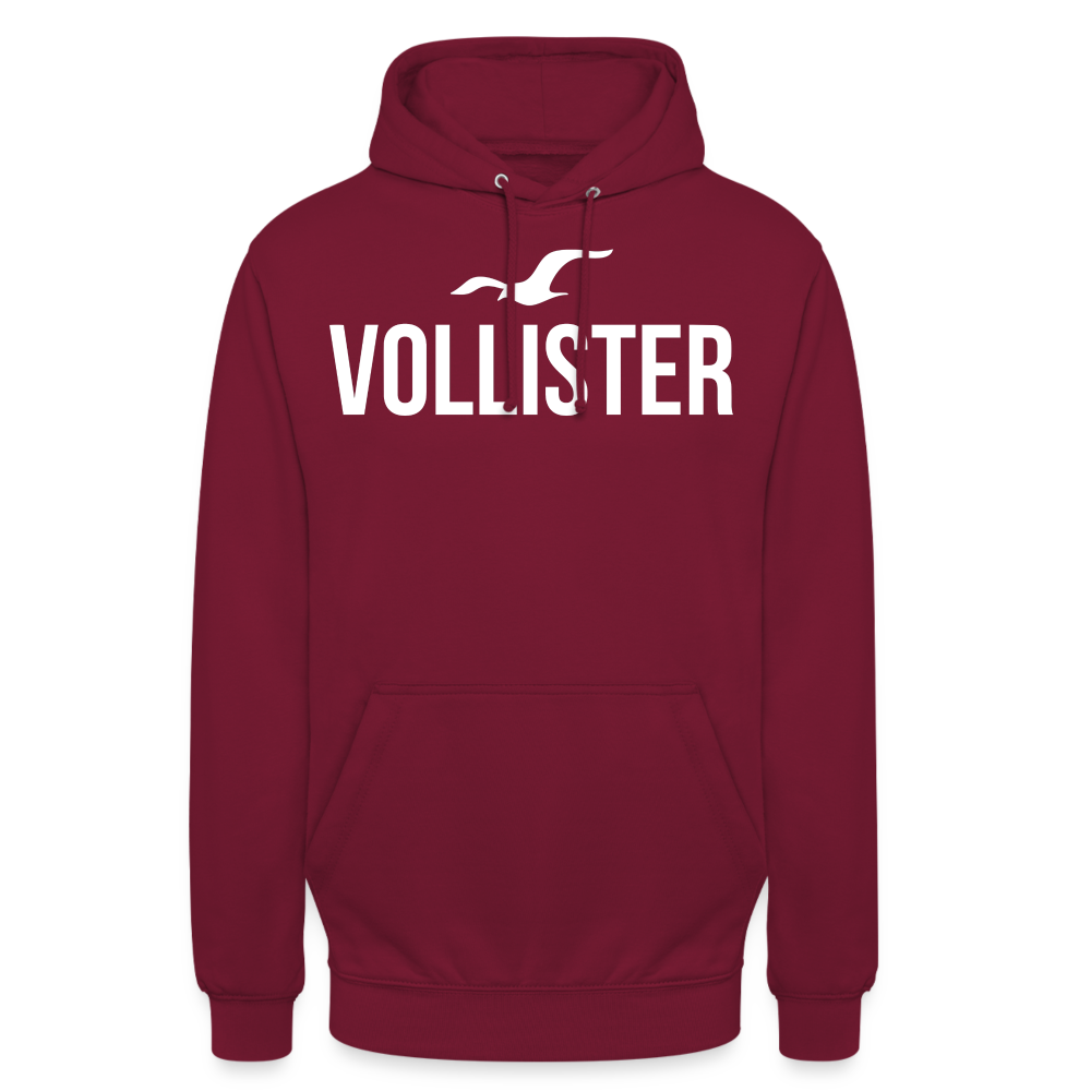 VOLLISTER - Unisex Hoodie - Bordeaux