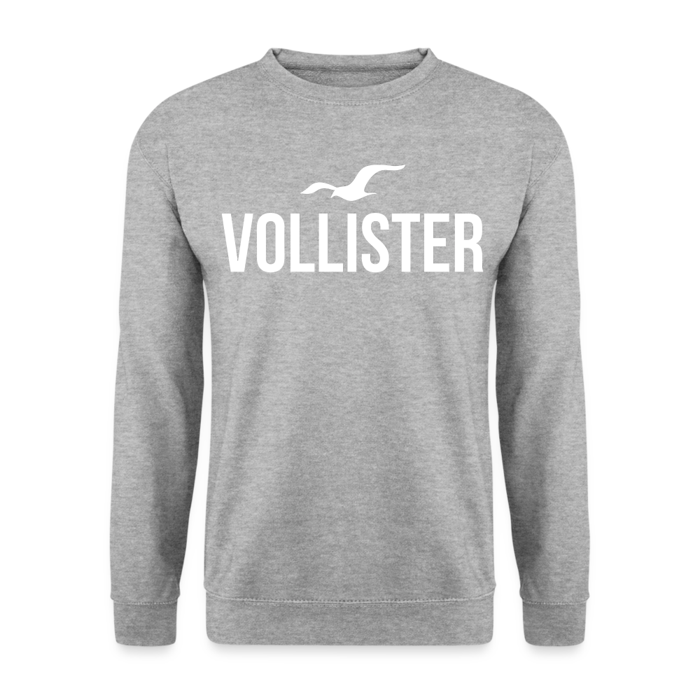 VOLLISTER - Unisex Pullover - Weißgrau meliert