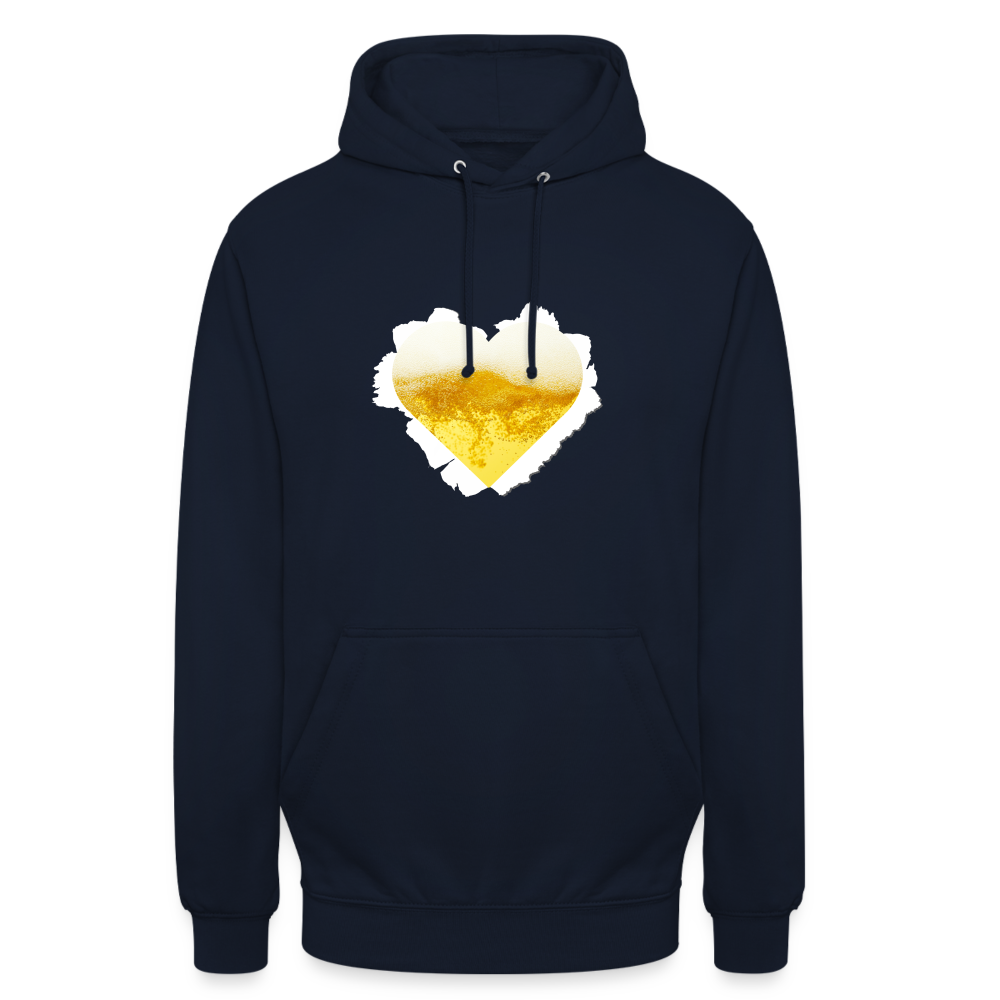 BIER HERZ - Unisex Hoodie - Navy