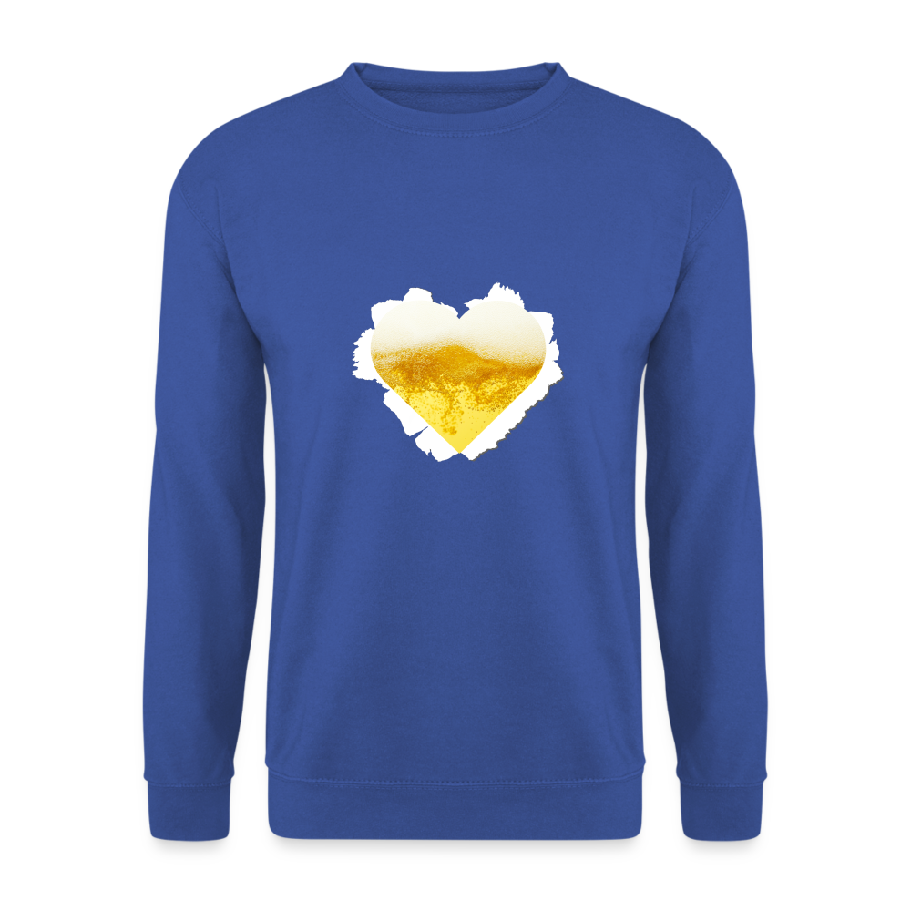 BIER HERZ - Unisex Pullover - Royalblau