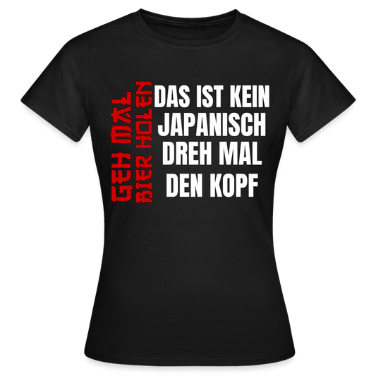 KEIN JAPANISCH - Damen T-Shirt - Schwarz