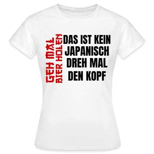 KEIN JAPANISCH - Damen T-Shirt - weiß