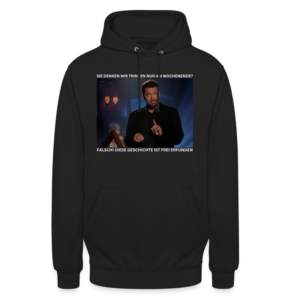 GESCHICHTE FREI ERFUNDEN - Unisex Hoodie - Schwarz