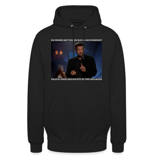 GESCHICHTE FREI ERFUNDEN - Unisex Hoodie - Schwarz