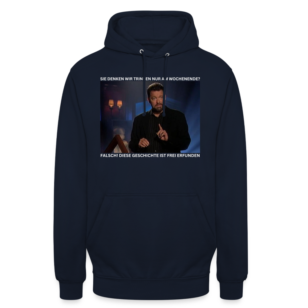 GESCHICHTE FREI ERFUNDEN - Unisex Hoodie - Navy