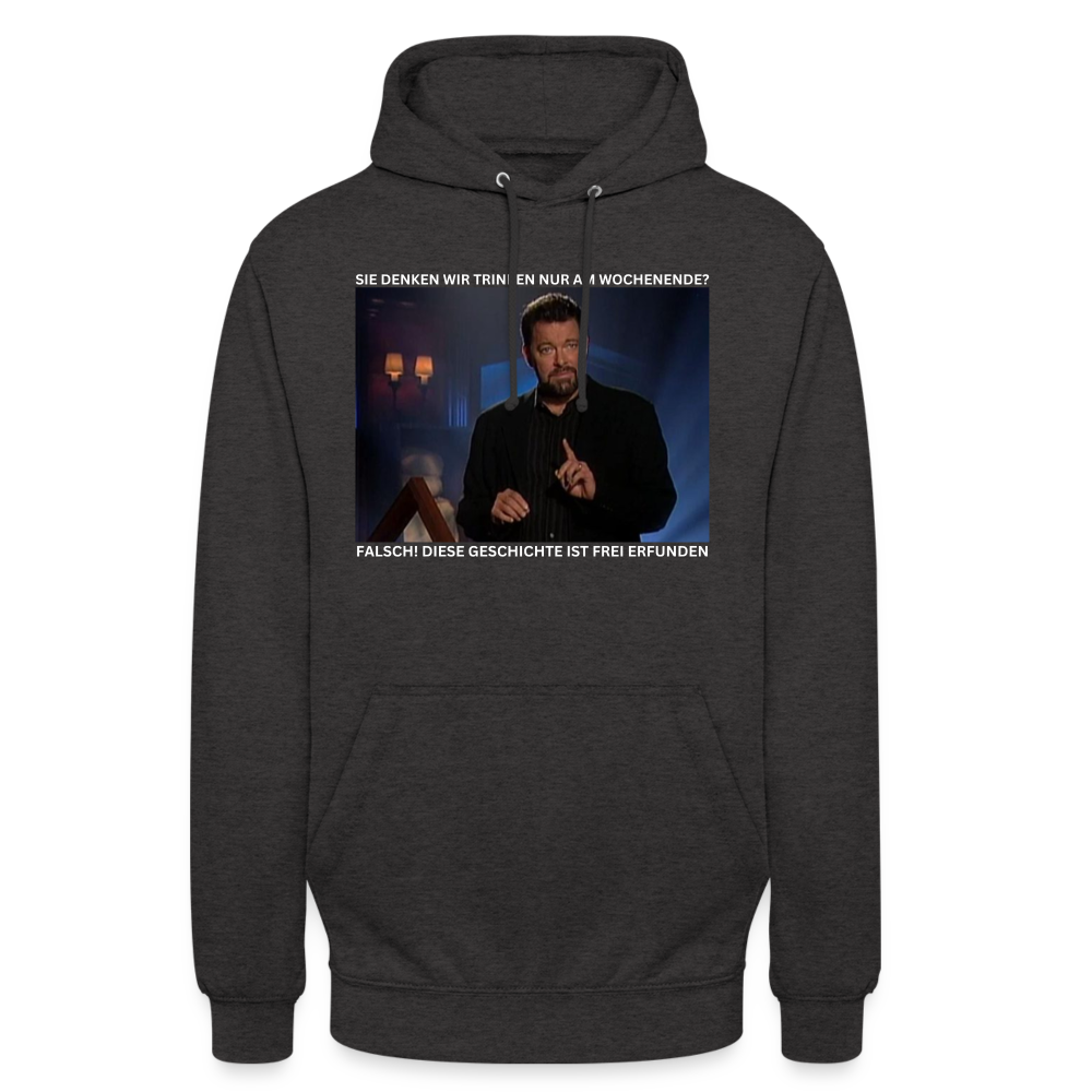 GESCHICHTE FREI ERFUNDEN - Unisex Hoodie - Anthrazit