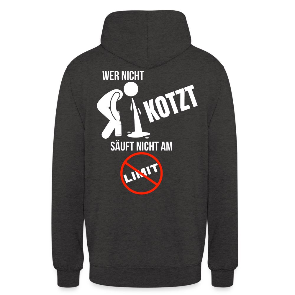 AM LIMIT - Unisex Hoodie (backprint) - Anthrazit