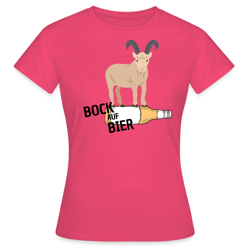 BOCK AUF BIER - Damen T-Shirt - Azalea