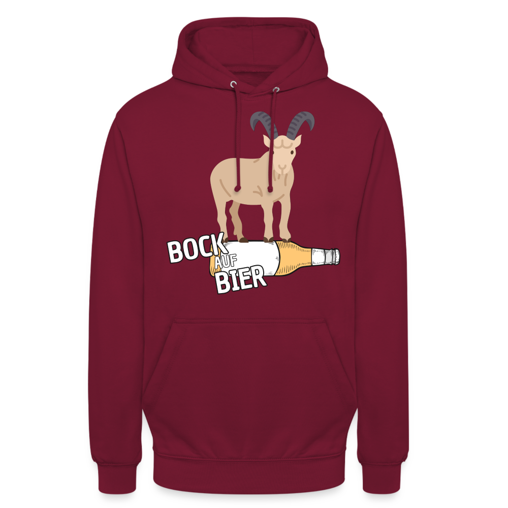 BOCK AUF BIER - Unisex Hoodie - Bordeaux