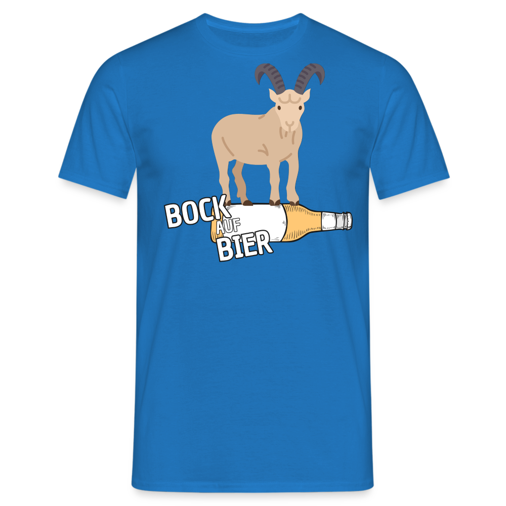 BOCK AUF BIER - Herren T-Shirt - Royalblau