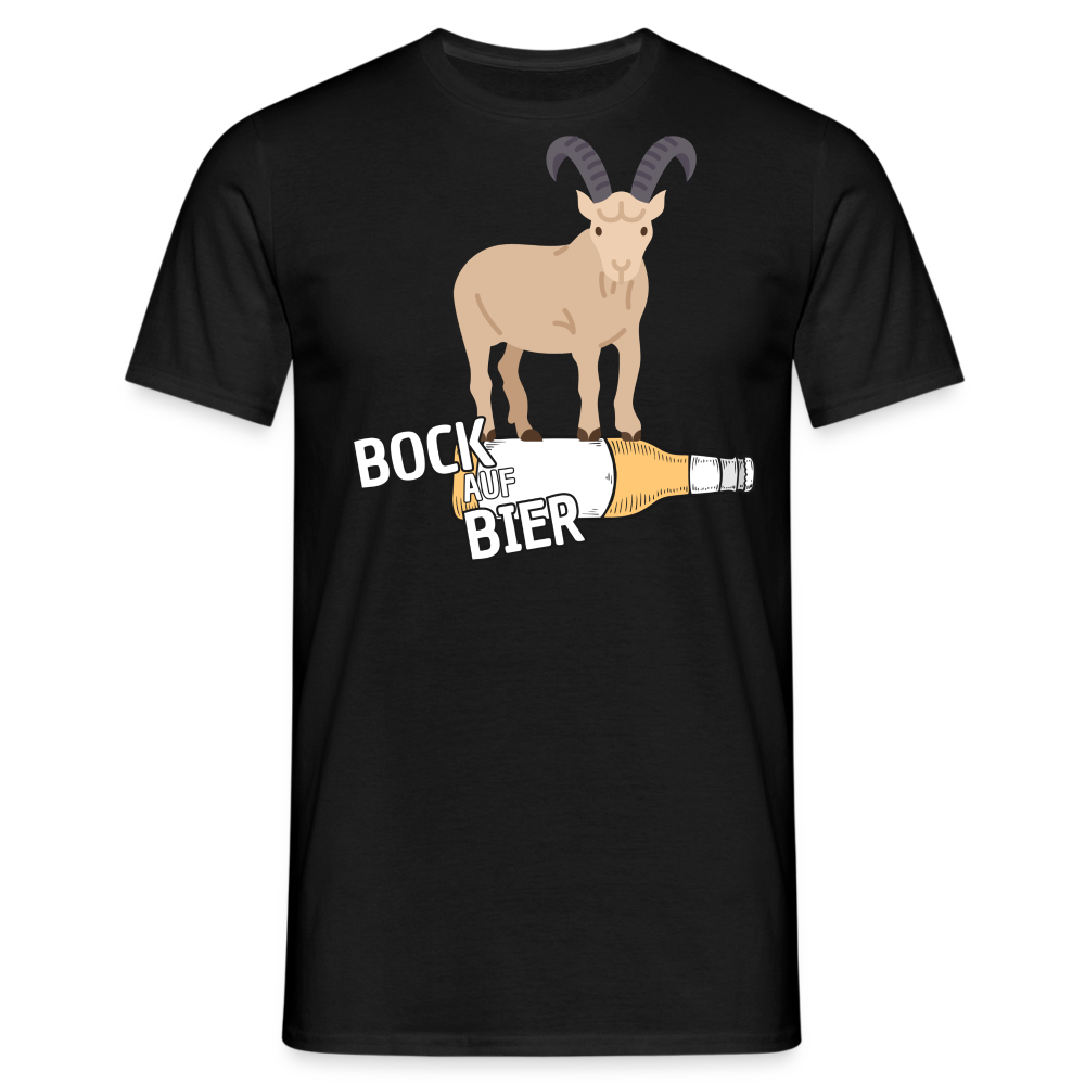 BOCK AUF BIER - Herren T-Shirt - Schwarz