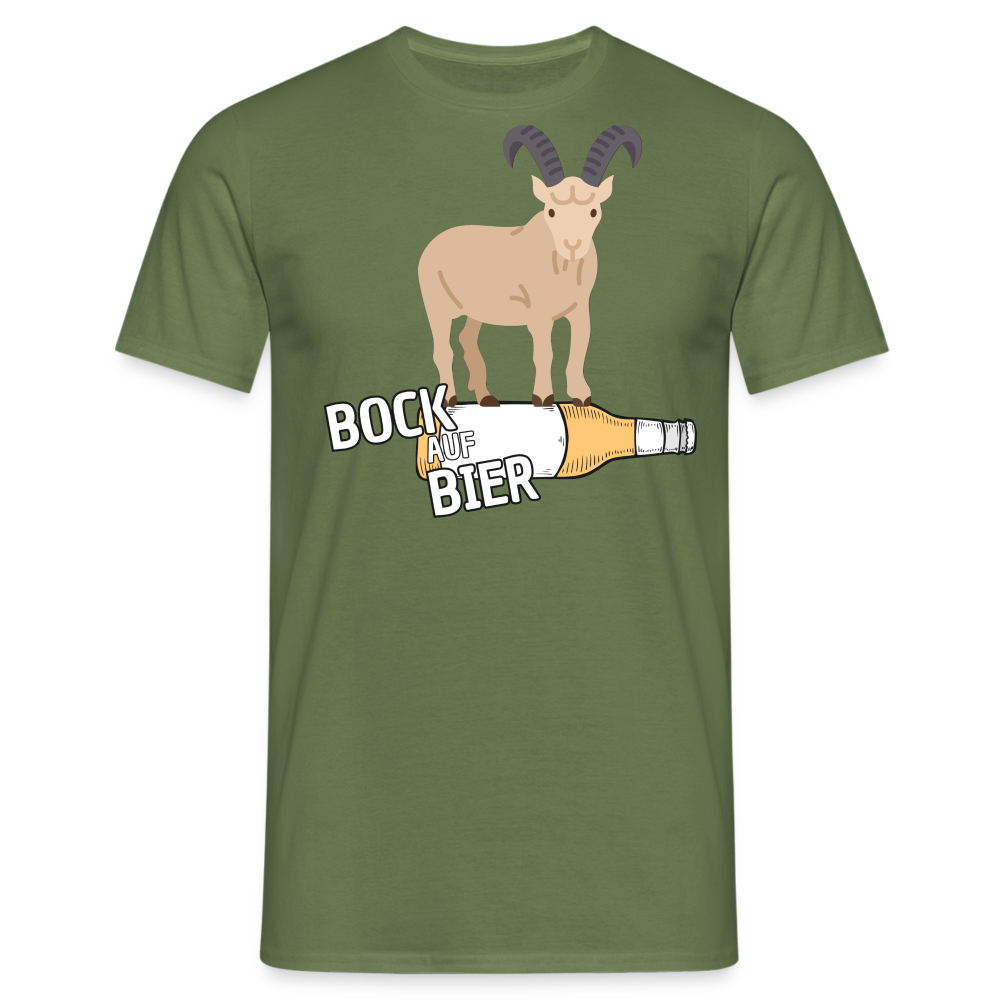 BOCK AUF BIER - Herren T-Shirt - Militärgrün