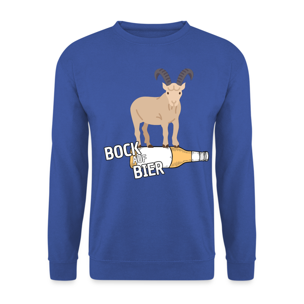 BOCK AUF BIER - Unisex Pullover - Royalblau