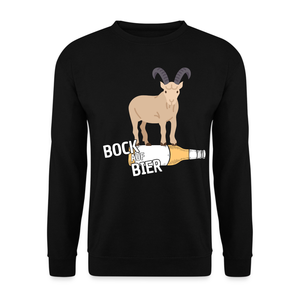 BOCK AUF BIER - Unisex Pullover - Schwarz