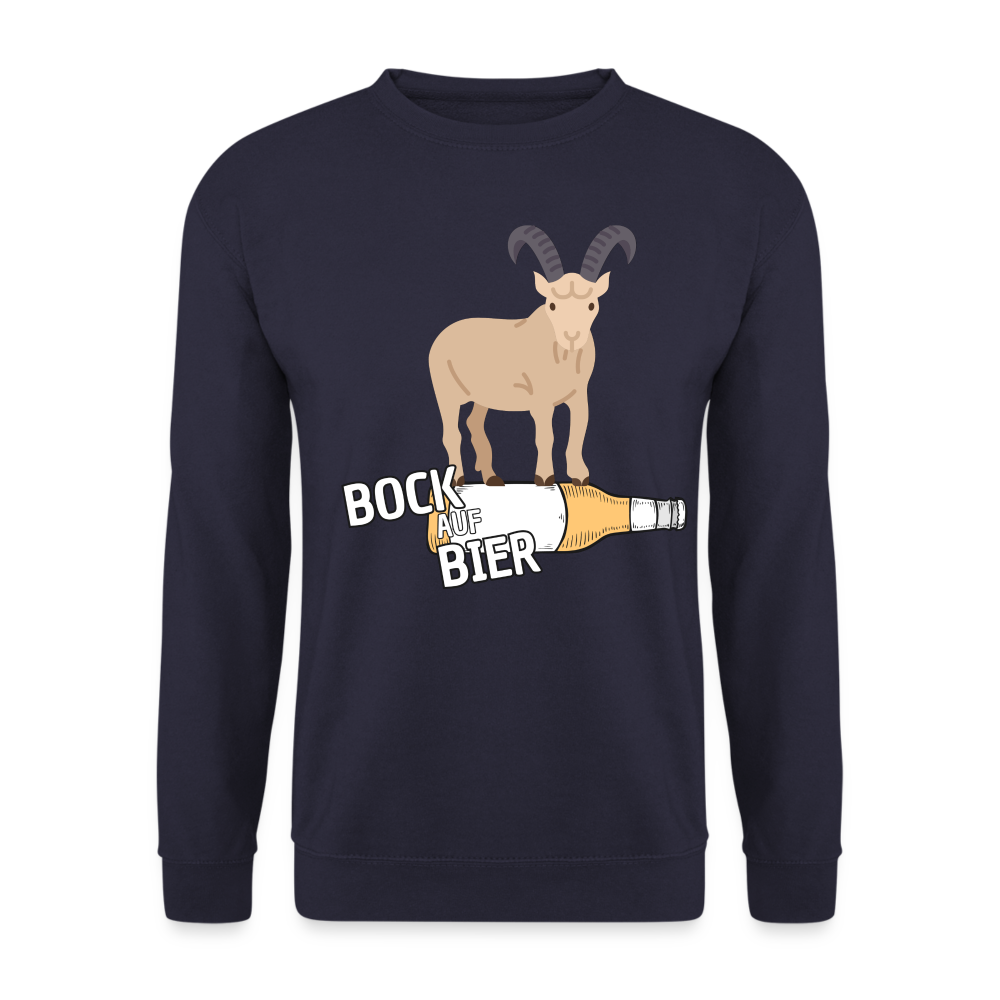 BOCK AUF BIER - Unisex Pullover - Navy