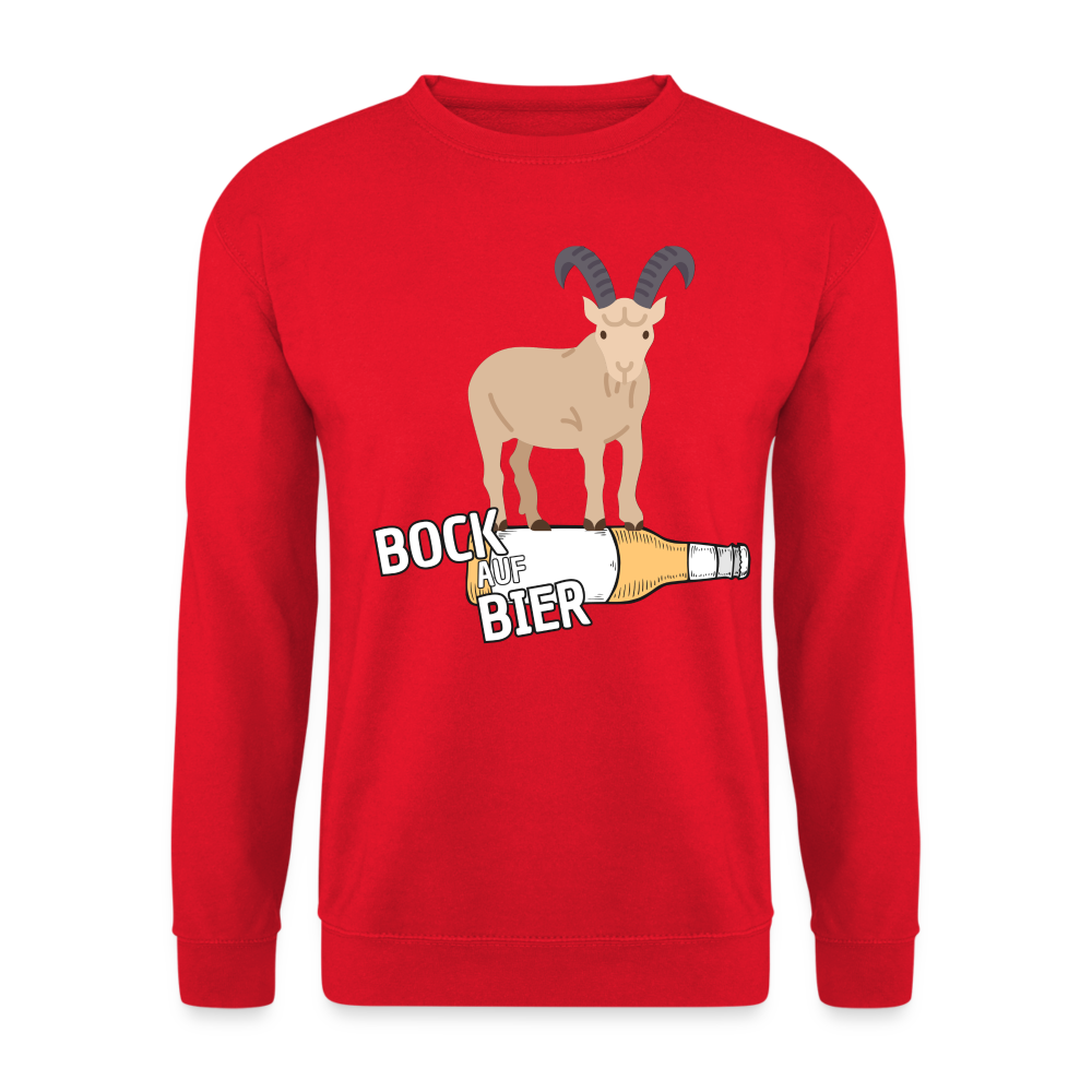 BOCK AUF BIER - Unisex Pullover - Rot