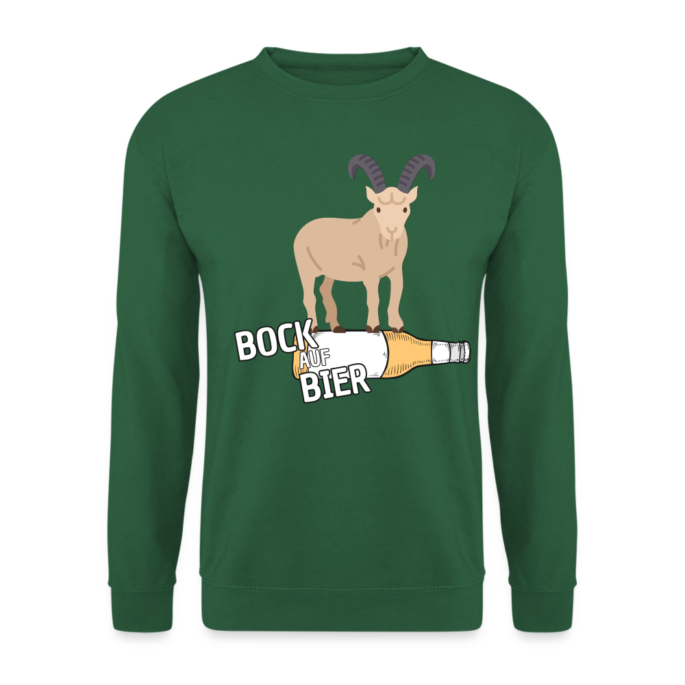 BOCK AUF BIER - Unisex Pullover - Grün