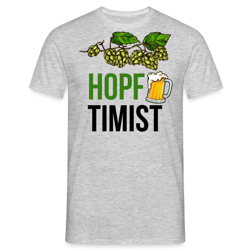 HOPFTIMIST - Herren T-Shirt - Grau meliert