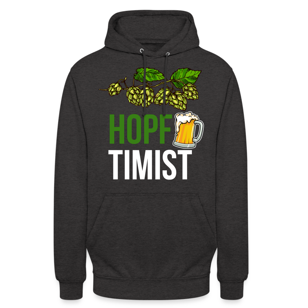 HOPFTIMIST - Unisex Hoodie - Anthrazit