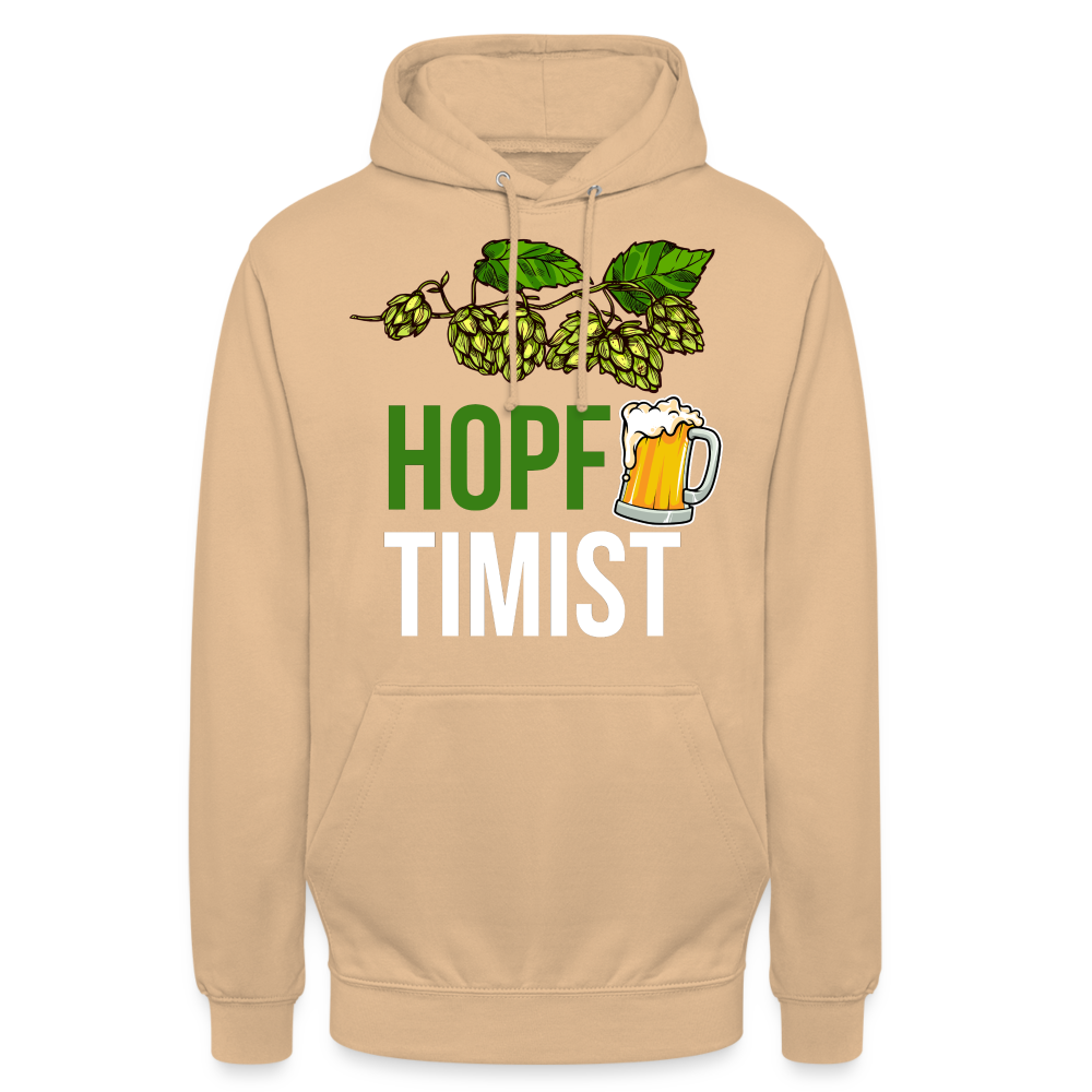 HOPFTIMIST - Unisex Hoodie - Beige