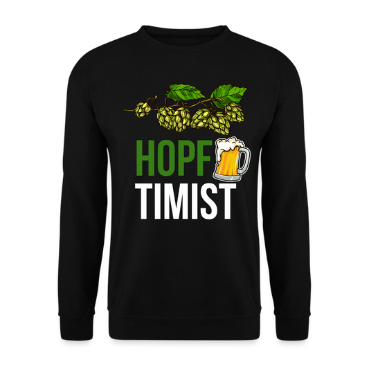 HOPFTIMIST - Unisex Pullover - Schwarz