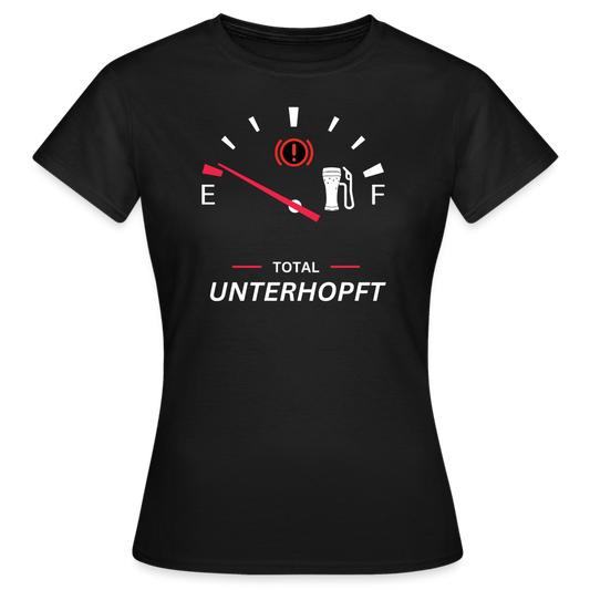 UNTERHOPFT - Damen T-Shirt - Schwarz