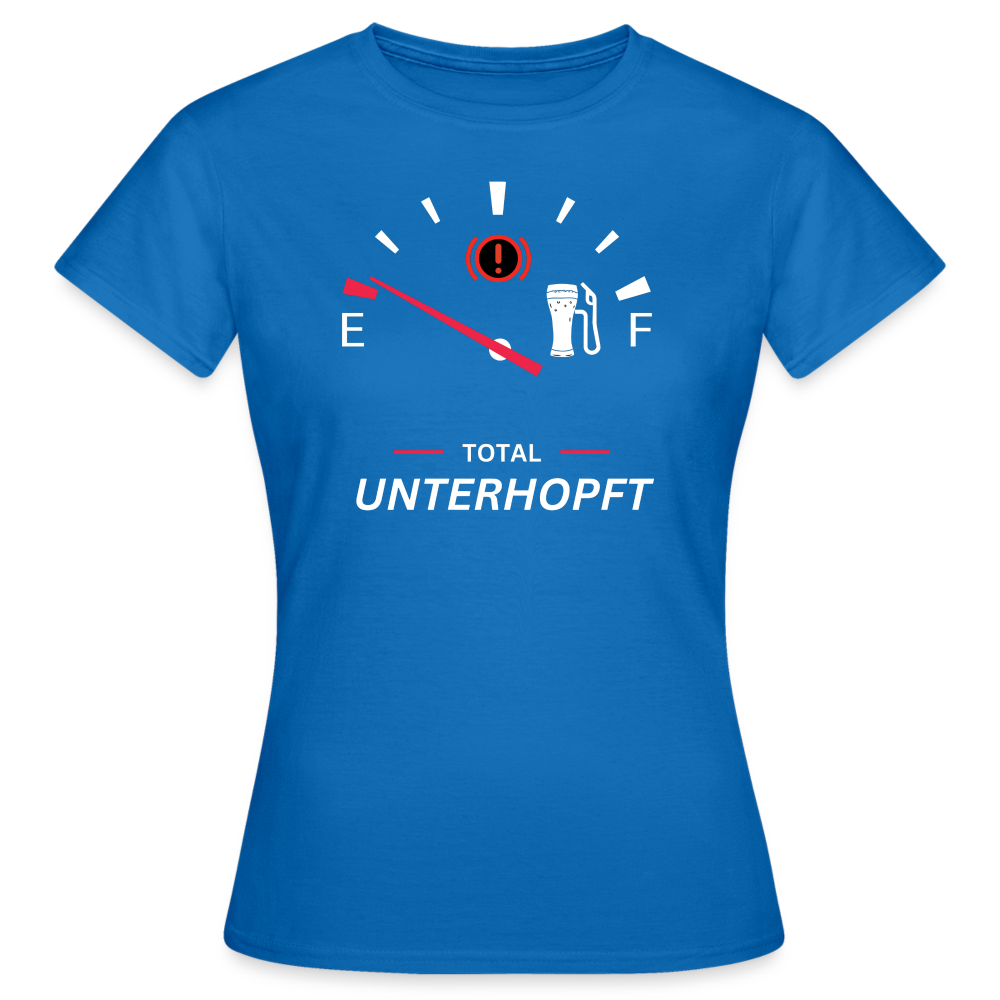 UNTERHOPFT - Damen T-Shirt - Royalblau