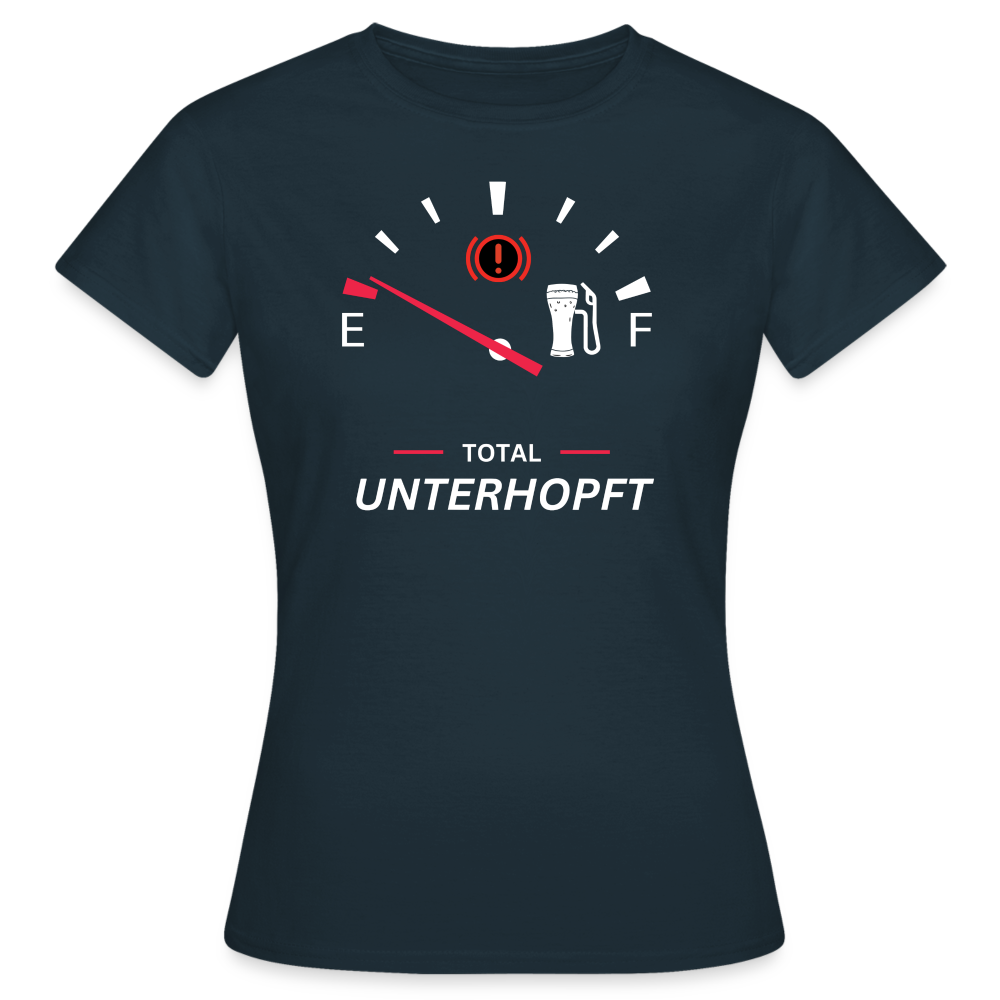 UNTERHOPFT - Damen T-Shirt - Navy