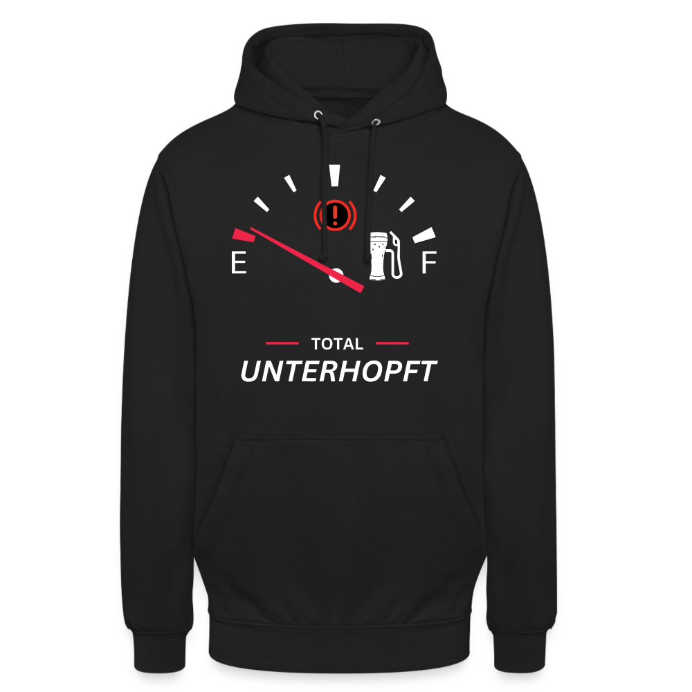 UNTERHOPFT - Unisex Hoodie - Schwarz