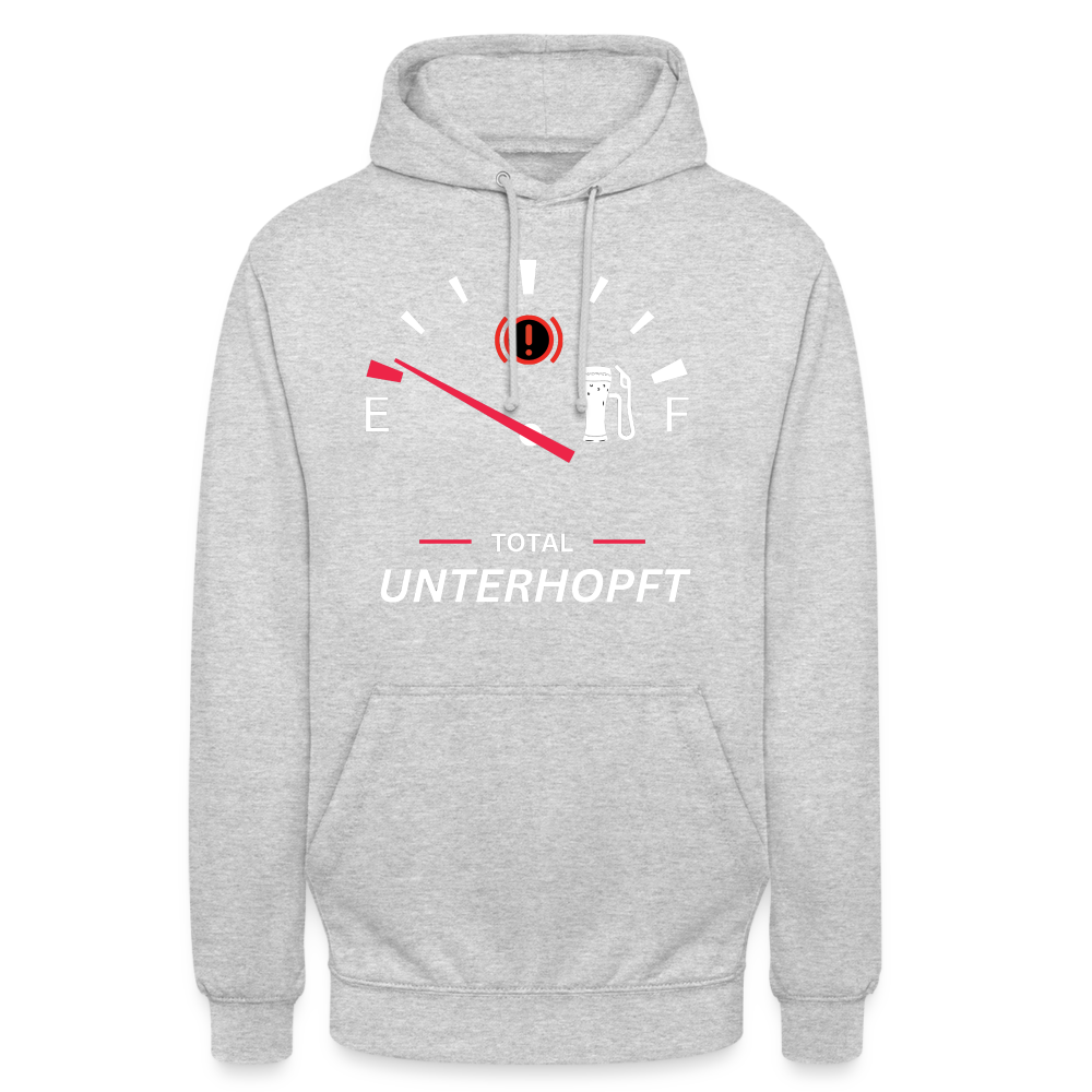 UNTERHOPFT - Unisex Hoodie - Hellgrau meliert