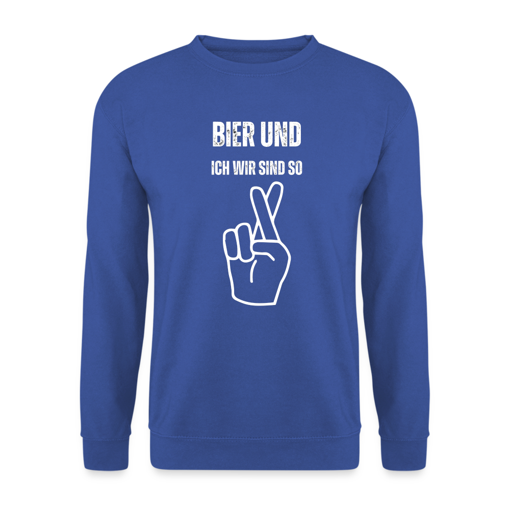 BIER UND ICH - Unisex Pullover - Royalblau