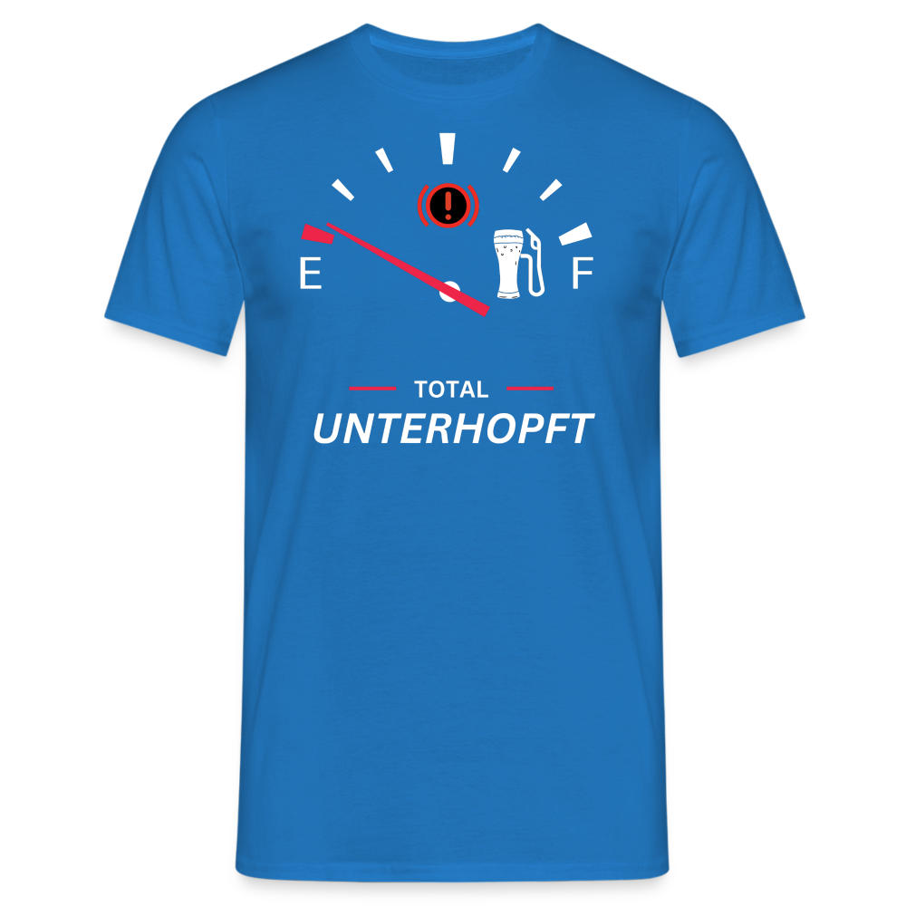 UNTERHOPFT - Herren T-Shirt - Royalblau