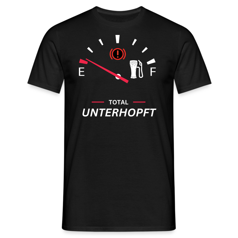 UNTERHOPFT - Herren T-Shirt - Schwarz