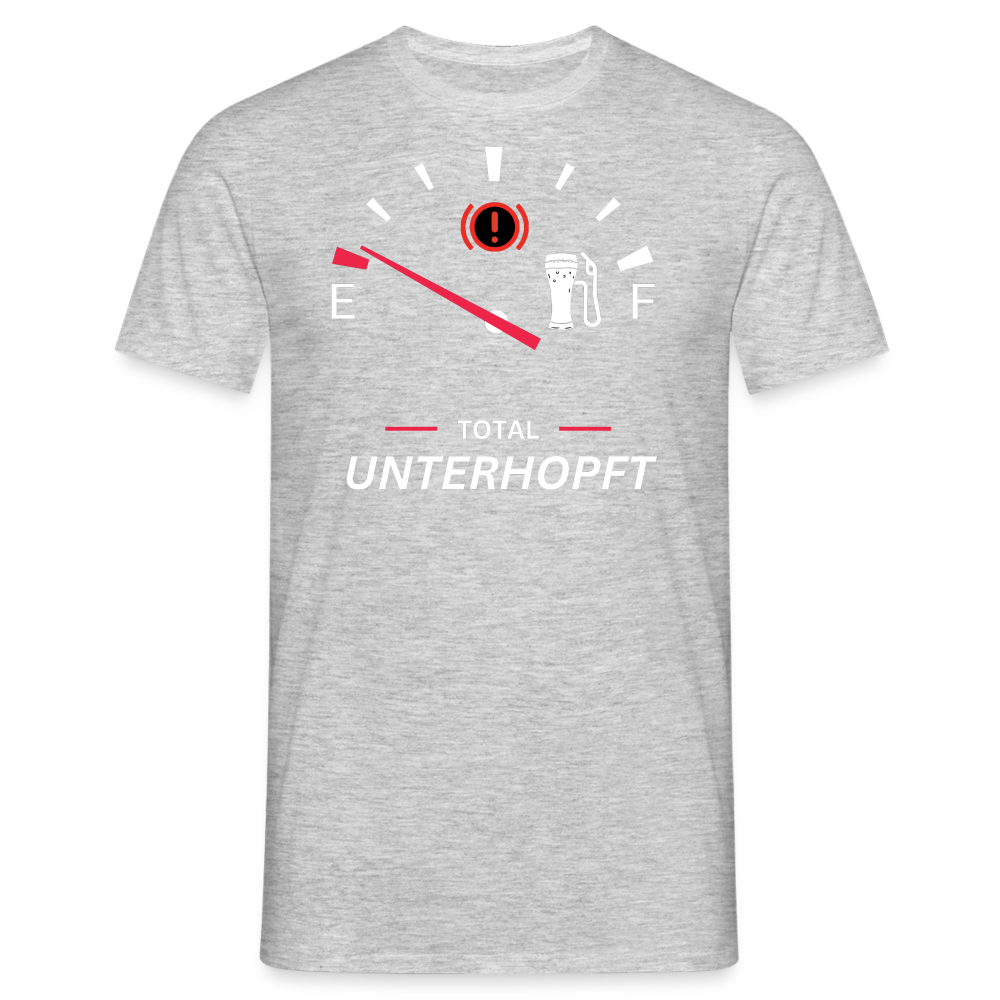 UNTERHOPFT - Herren T-Shirt - Grau meliert