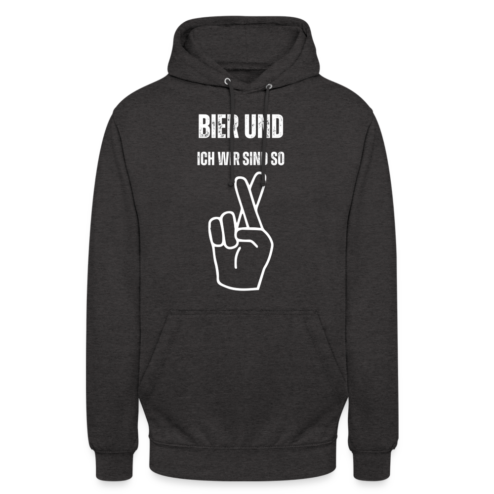 BIER UND ICH - Unisex Hoodie - Anthrazit