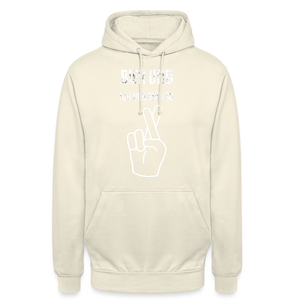 BIER UND ICH - Unisex Hoodie - Vanille-Milchshake