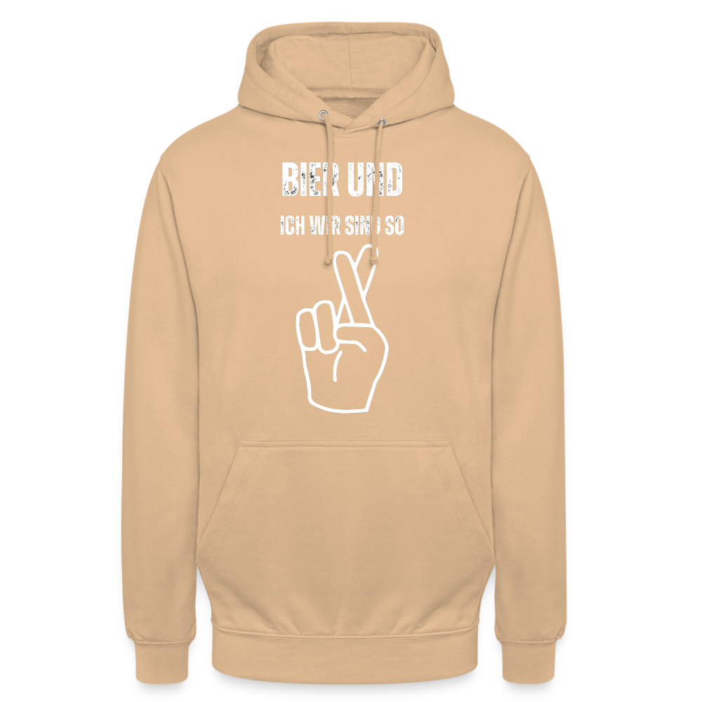 BIER UND ICH - Unisex Hoodie - Beige