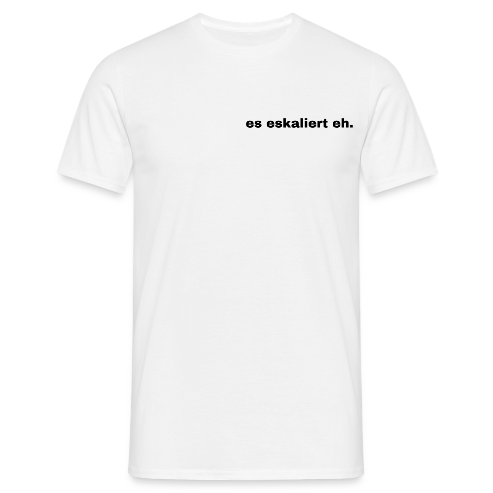 ES ESKALIERT EH - Herren T-Shirt - weiß