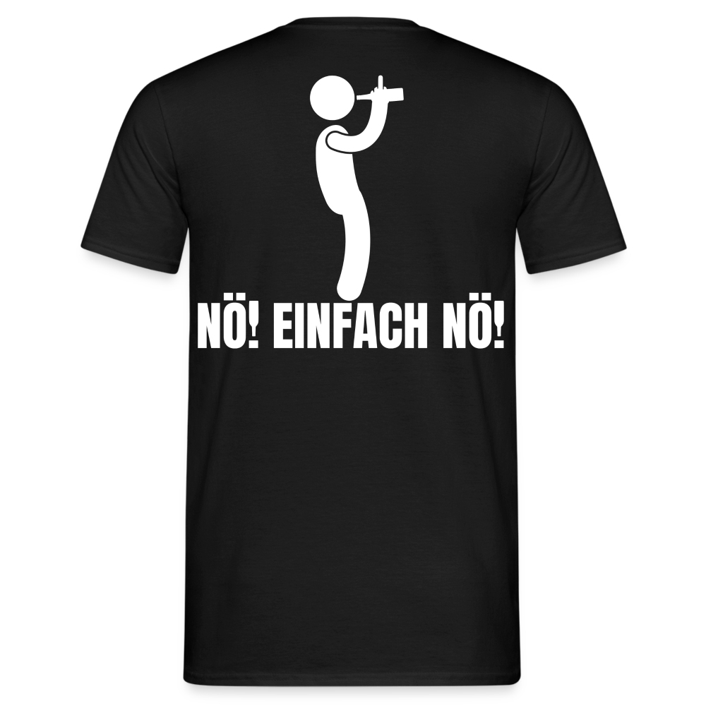 NÖ EINFACH NÖ - Herren T-Shirt - Schwarz