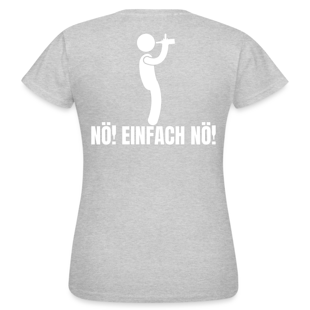 NÖ EINFACH NÖ - Damen T-Shirt - Grau meliert