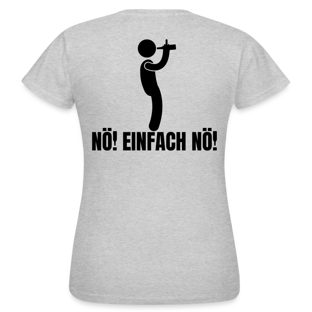 NÖ EINFACH NÖ - Damen T-Shirt - Grau meliert