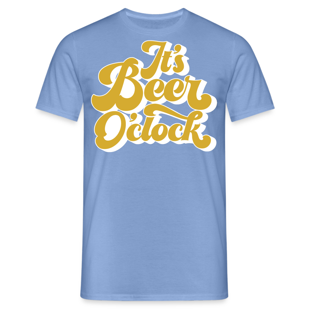 IT´S BEER O´CLOCK - Herren T-Shirt - carolina blue