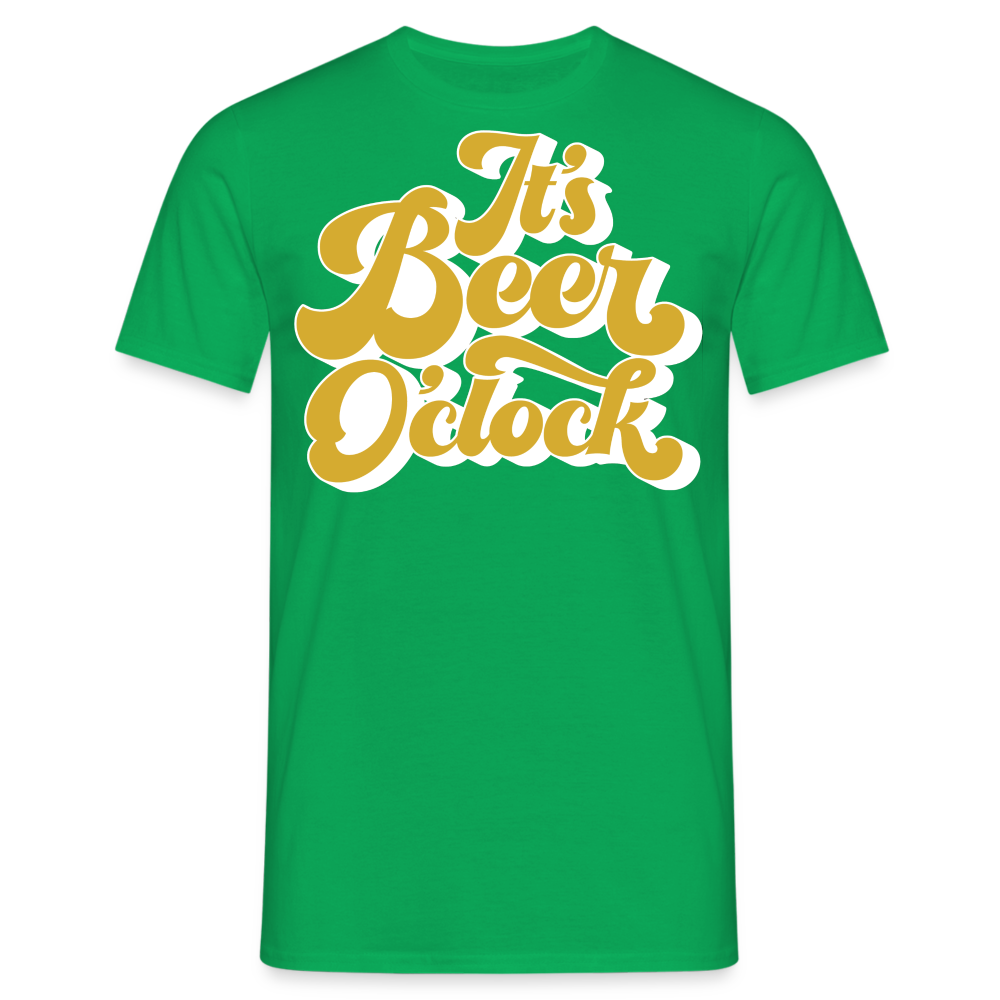 IT´S BEER O´CLOCK - Herren T-Shirt - Kelly Green