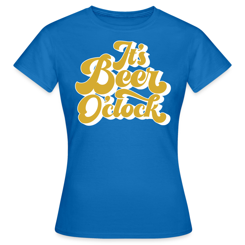 IT´S BEER O´CLOCK - Damen T-Shirt - Royalblau